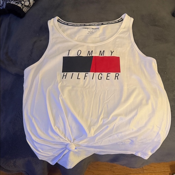 Tommy Hilfiger Tops - Tried on once. No stains or flaws. Can be tied on the side.